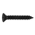 Midwest Fastener Wood Screw, #4, 3/4 in, Black Phosphate Steel Flat Head Phillips Drive, 100 PK 02626